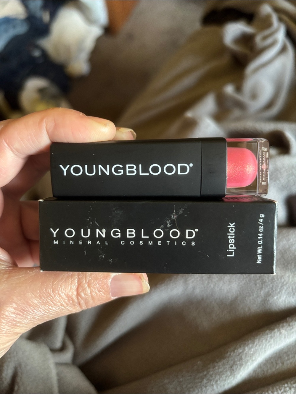 Youngblood Mineral Cosmetics Lipstick — Vibrant Pink Cream Finish